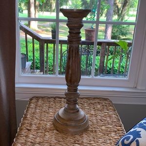 Wood Candle Holder